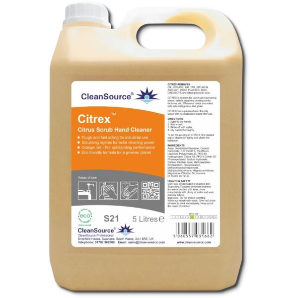 S21C.5 CleanSource® CITREX Beaded Hand Cleaner -5L