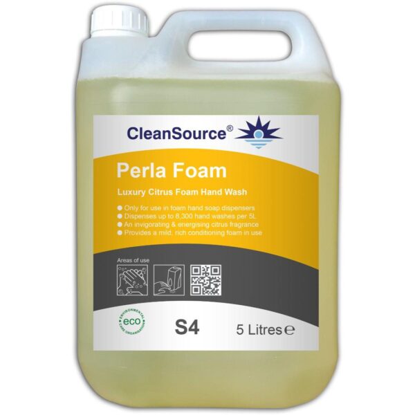 S4.5L CleanSource® PERLA FOAM Citrus Foam Hand Soap -5L