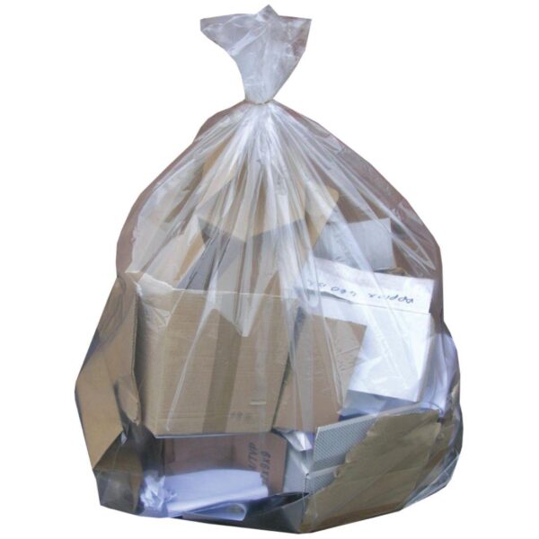 envirosack® 18x29x38" 90L 10Kg Medium Duty Clear Refuse Sacks (1x200)