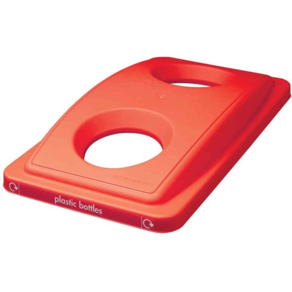 SLB-PBLIDRED 2 Hole Slimline Bin Lid RED (For 90L Slimline Bins)