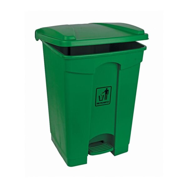STEP-ON BIN 45L GREEN BASE / GREEN LID