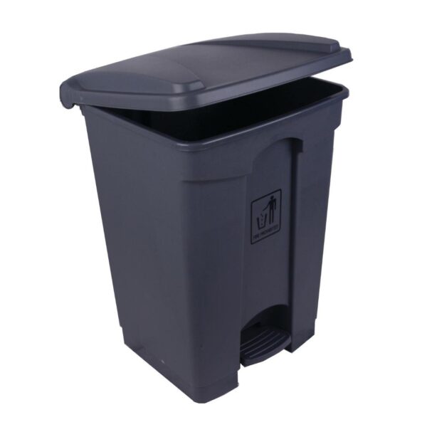STEP-ON BIN 45L GREY/BASE GREY LID