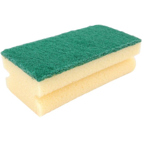 SPCA-GN 13cm FG Yellow Sponge with Green Scourer (1x10)