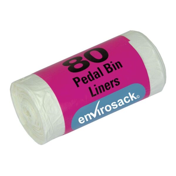 envirosack® H.Duty Pedal Bin Liners on Roll 10L (11x17x18") (1x80)