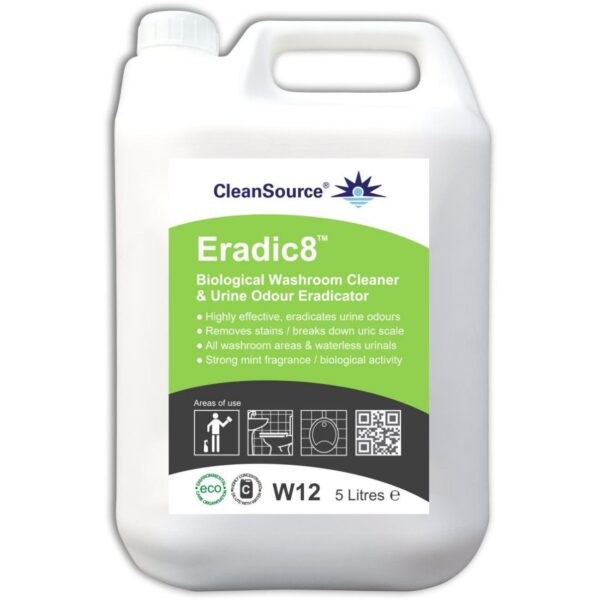 W12.5 CleanSource® ERADIC8 Bio Cleaner & Odour Eradicator -5L