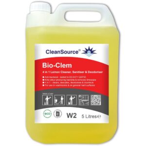 CleanSource® BIO-CLEM Cleaner & Disinfectant -5L