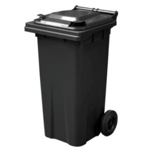 WB120-BK 120L Wheelie Bin - Black