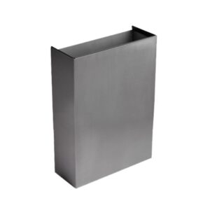 Perola® 30L Slimline Brushed S/Steel Waste Bin - Open Top