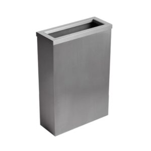 Perola® 30L Slimline Brushed S/Steel Waste Bin - Chute Lid