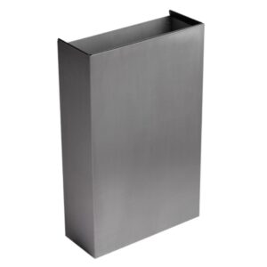 Perola® 50L Slimline Brushed S/Steel Waste Bin - Open Top