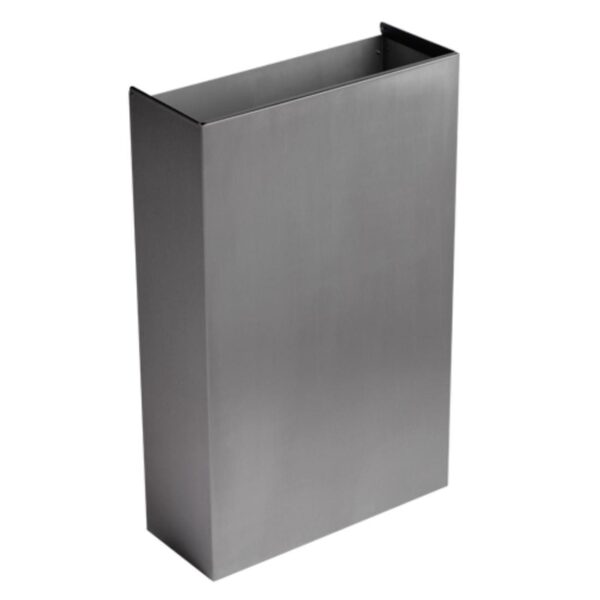 WB50MBS-BASE Perola® 50L Slimline Brushed S/Steel Waste Bin - Open Top