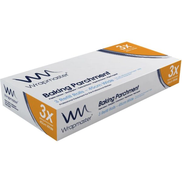 45cm/18" x 50m Wrapmaster 4500 Baking Parchment Refill Rolls (1x3)