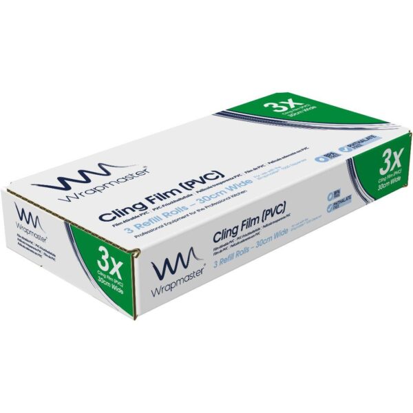 WMC10 30cm x 100m Wrapmaster 1000 Clingfilm Refills (1x3)