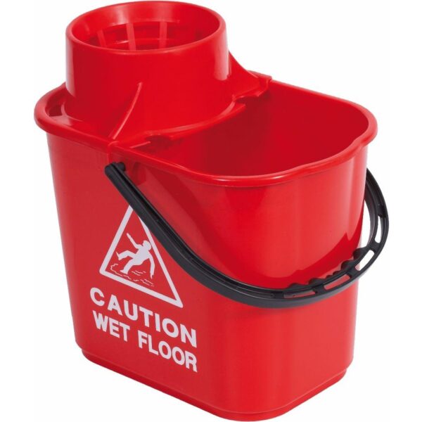 15L Professional Socket Mop Bucket - Red