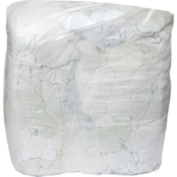 CleanSource® PREMIUM WHITE TOWELLING RAGS 5Kg