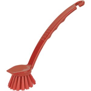 WUP-RD Long Handled Hygiene Washing Up Brush - RED